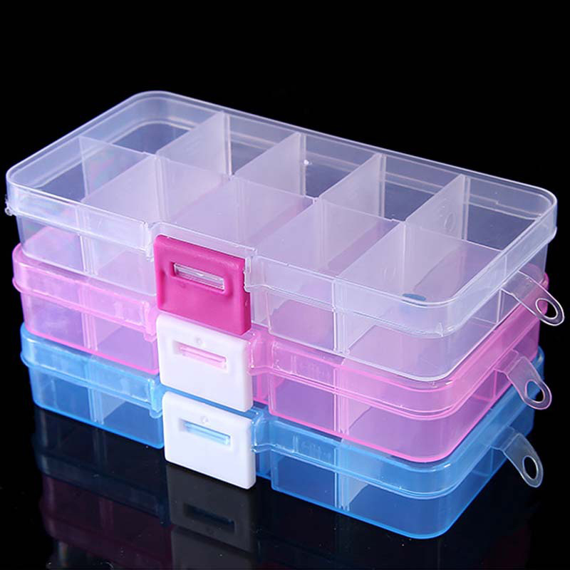 Nail Tech Accessories - 10 Grids Nails Art organizer box