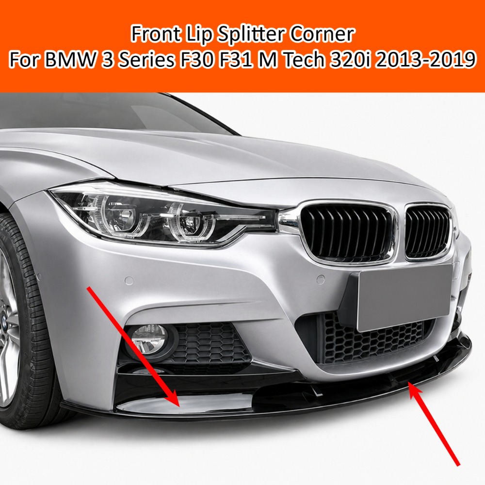 M Tech Accessories - Front Lip Splitter Corner For BMW