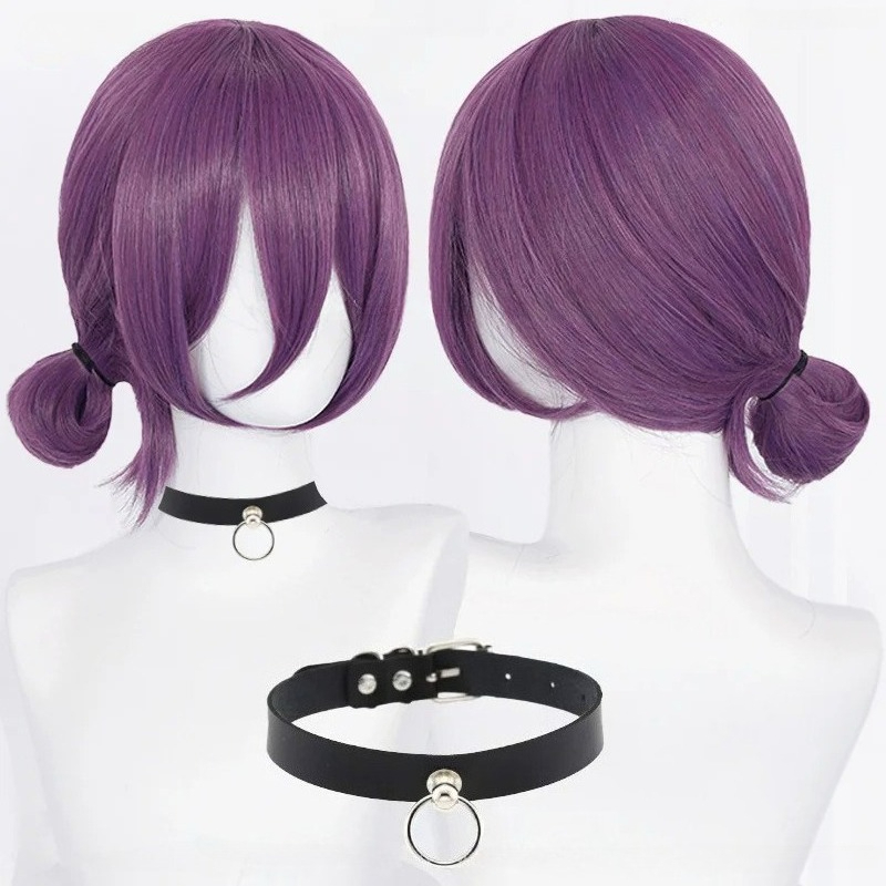 Tech Accessories For Women - Anime Reze Cosplay Wigs 45cm Purple