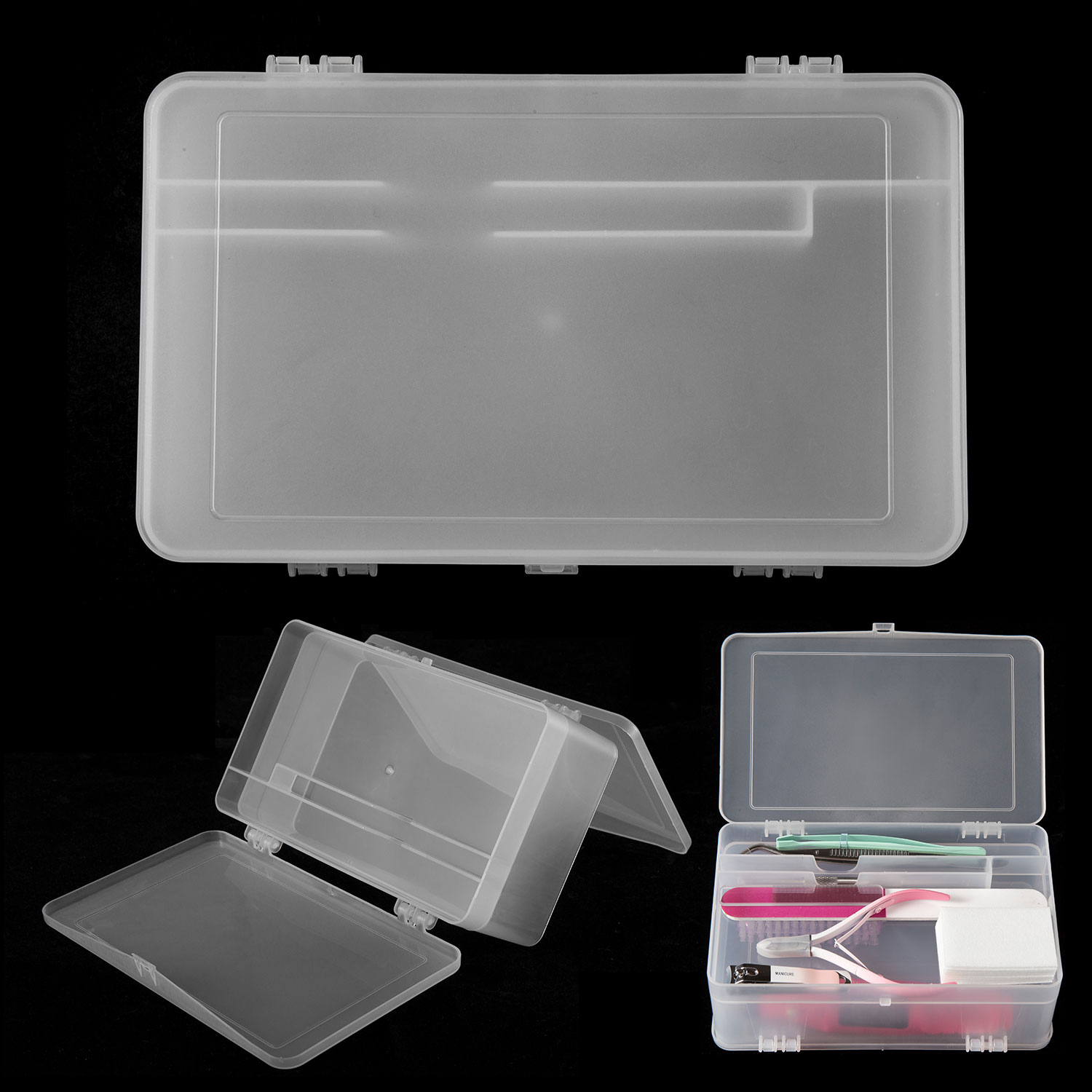 Dual-Open 2-Tier Super Capacit - Nail Tech Accessories review and price