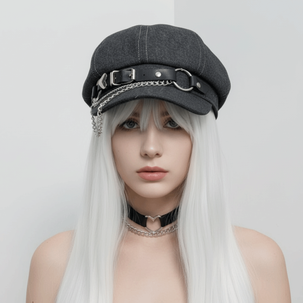 Trend Octagonal Harajuku Beret - Tech Wear Accessories review and price