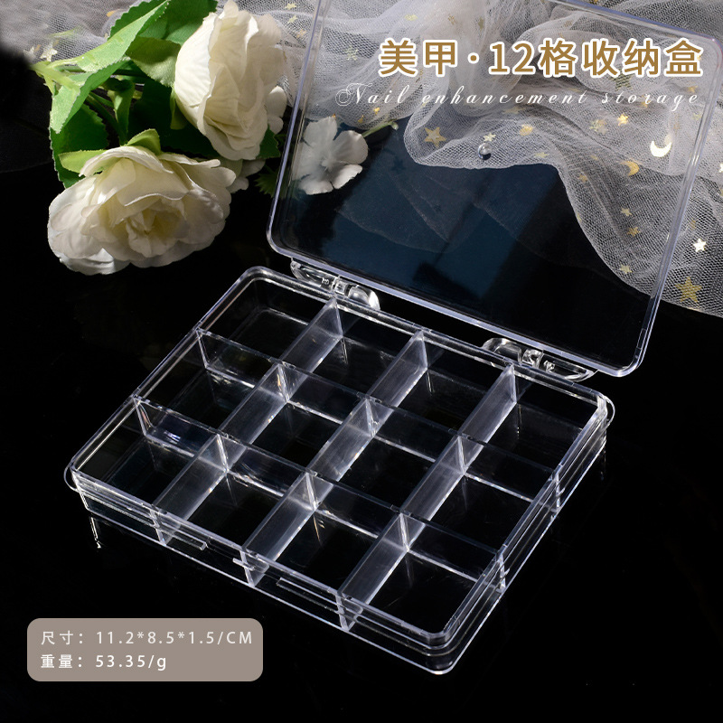 6/12/24grids Empty Clear Plast - Nail Tech Accessories review and price