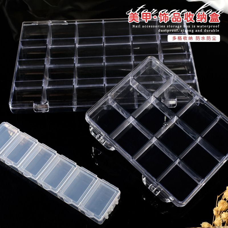 6/12/24grids Empty Clear Plast - Nail Tech Accessories review and price