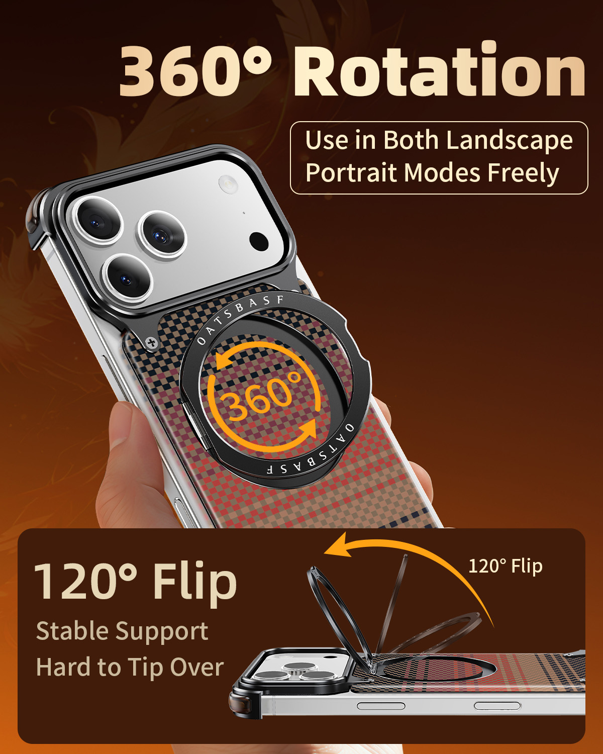 Oatsbasf Carbon Fiber Textured - Phone Stand Aluminum review and price