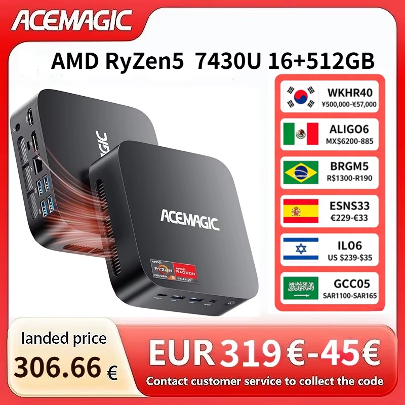ACEMAGIC AMD Ryzen 5 7430U Min - Amd Cpu Ryzen 7 review and price