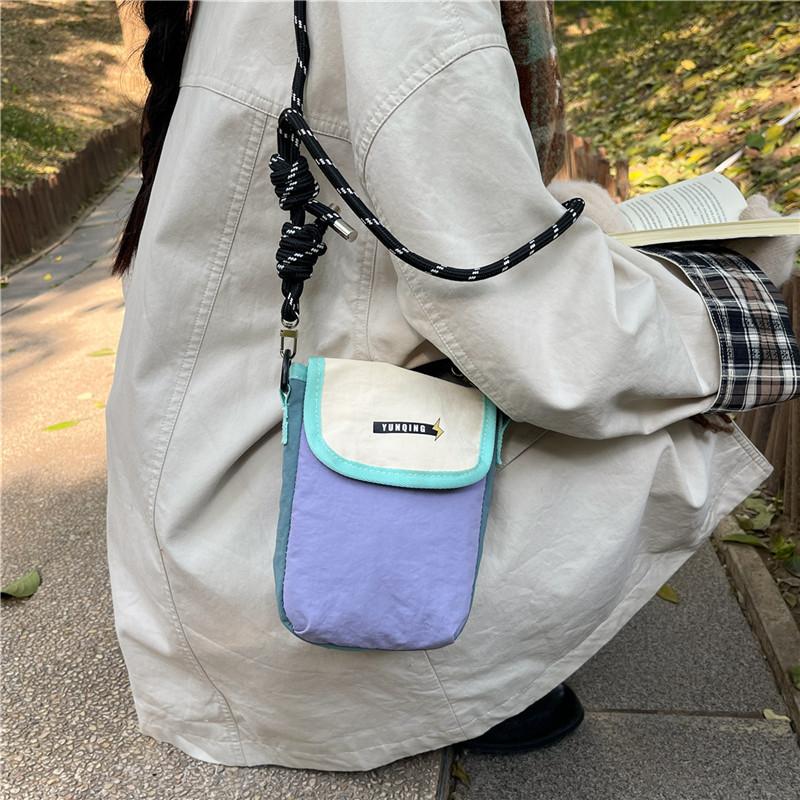 Color Block Nylon Crossbody Ba - Tech Wear Accessories review and price