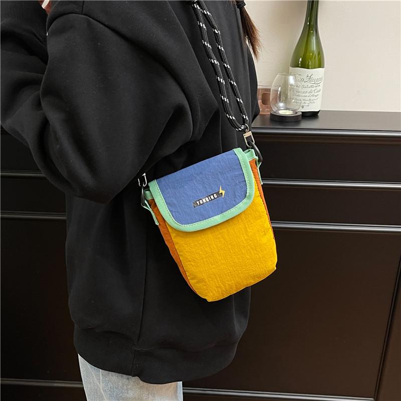 Color Block Nylon Crossbody Ba - Tech Wear Accessories review and price