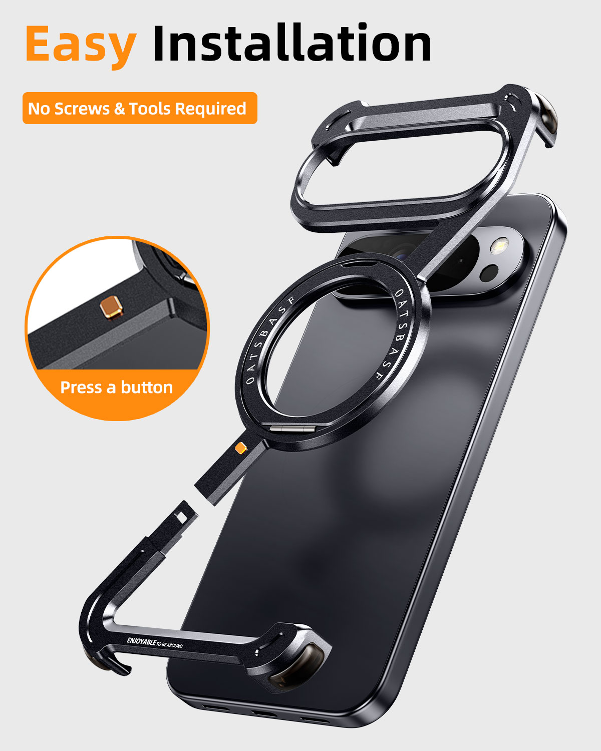 Oatsbasf Metal Phone Case for  - Phone Stand Aluminum review and price