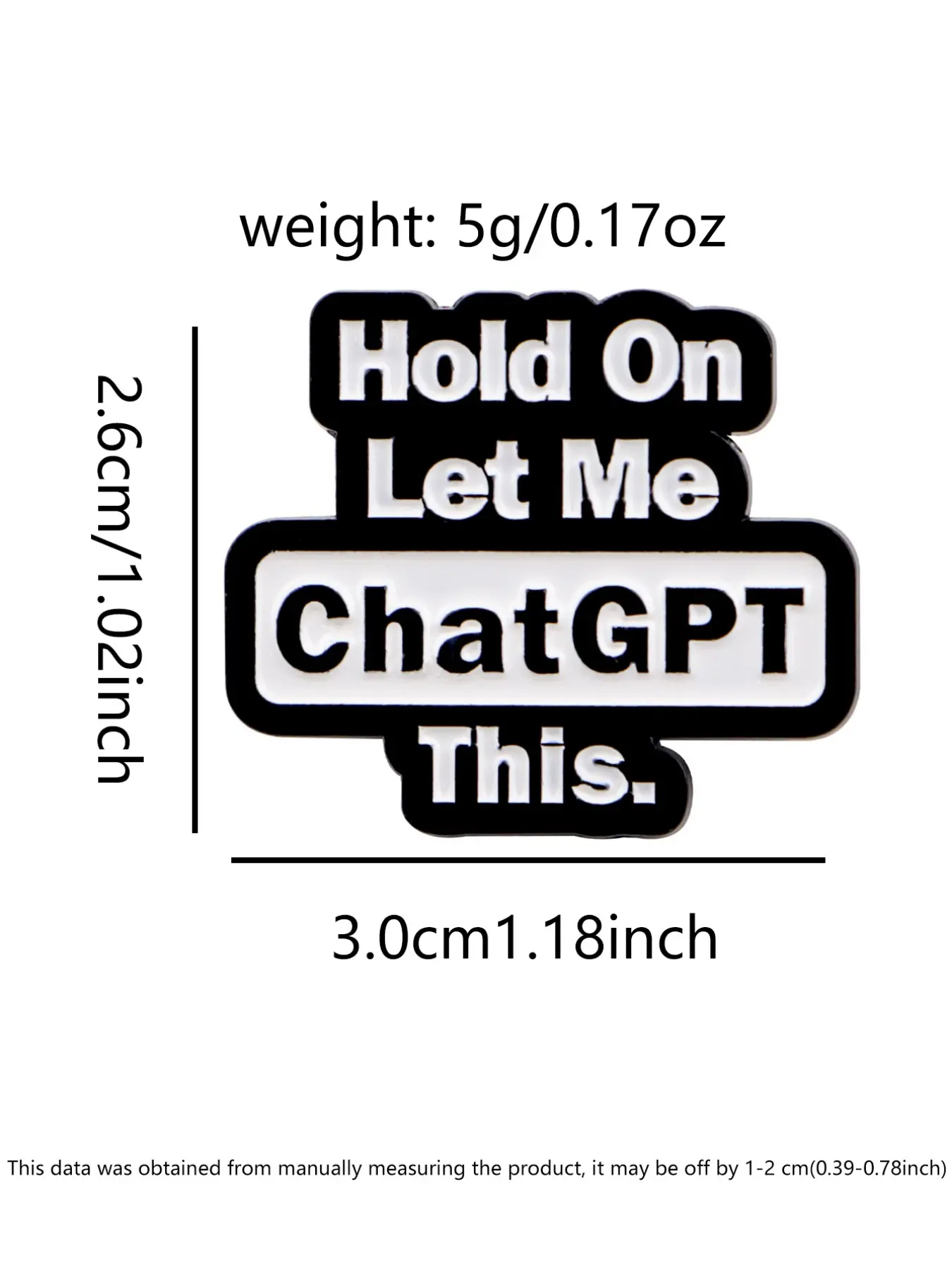 Chatgpt Enamel Pin Emblem Logo - Tech Accessories Logo review and price