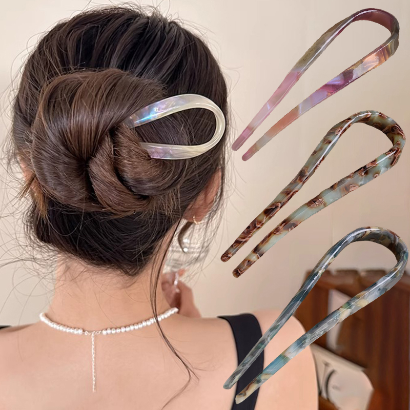U-Shaped Hair Sticks Acetate A - Tech Accessories For Women review and price