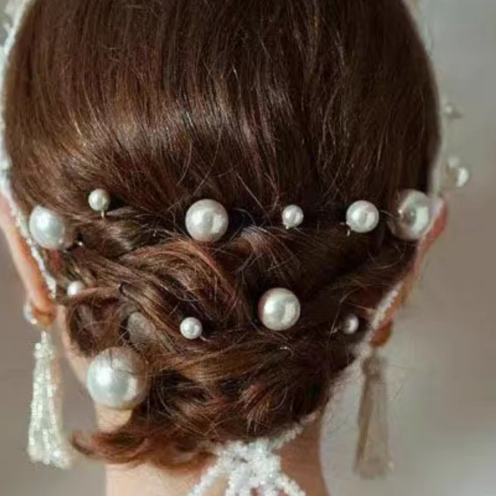 Pearl Crystal Hair Pins Comb S - Tech Accessories For Women review and price