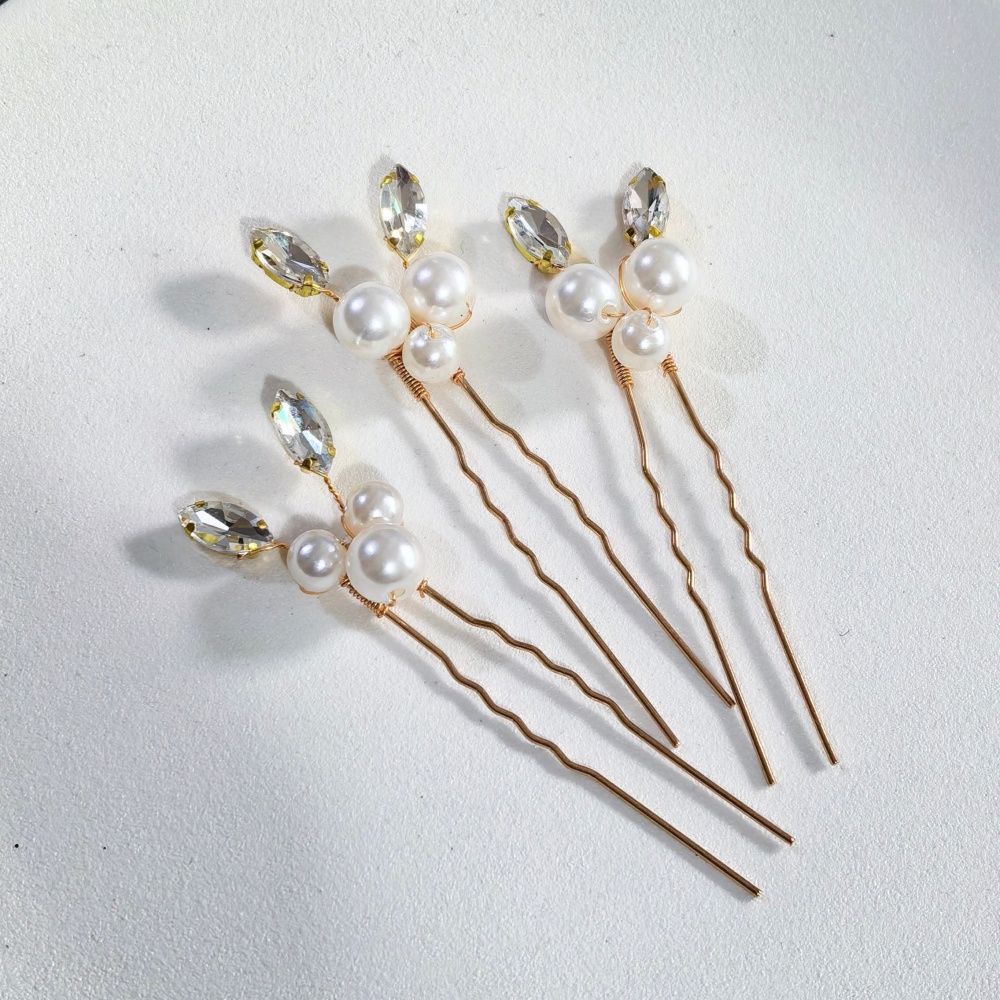Pearl Crystal Hair Pins Comb S - Tech Accessories For Women review and price