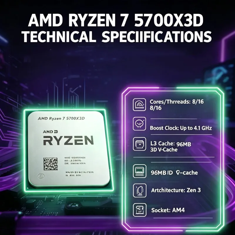 AMD Ryzen 7 5700X3D PC Buildin - Amd Cpu Ryzen 7 review and price