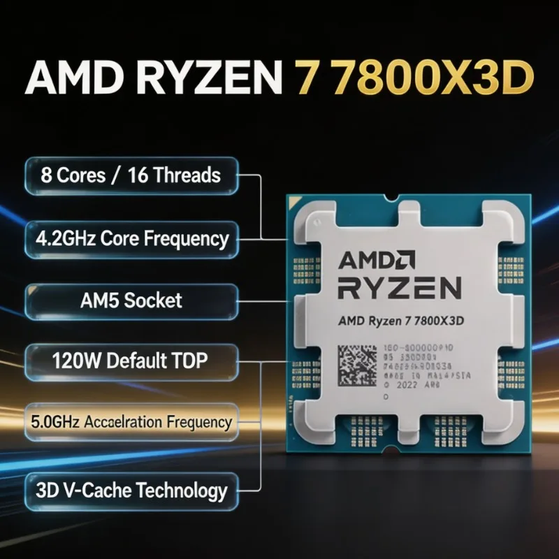 AMD Ryzen 7 7800X3D Desktop Ga - Amd Cpu Ryzen 7 review and price
