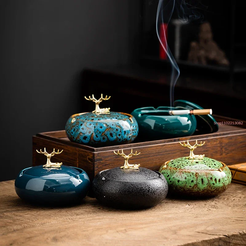 Round Ceramic Ashtray Living R - Tech Room Accessories review and price