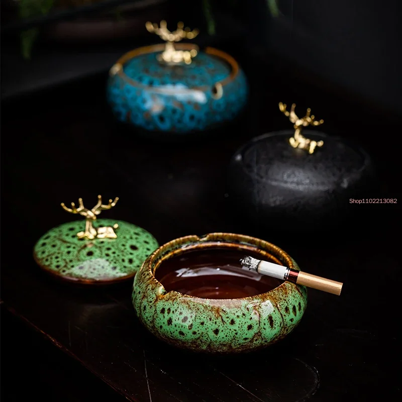 Round Ceramic Ashtray Living R - Tech Room Accessories review and price