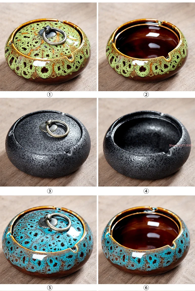 Round Ceramic Ashtray Living R - Tech Room Accessories review and price